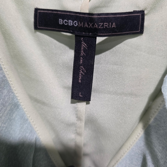 BCBGMaxAzria Mint Green Ruffle Slip Dress - Picture 5 of 7